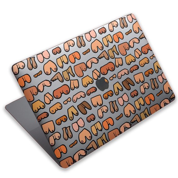 Art Painted Woman Breasts case for apple MacBook All Generations Air Pro - Picture 3 of 5